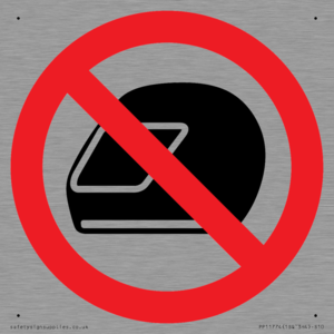 P920 Prohibition: No motorcycle helmets